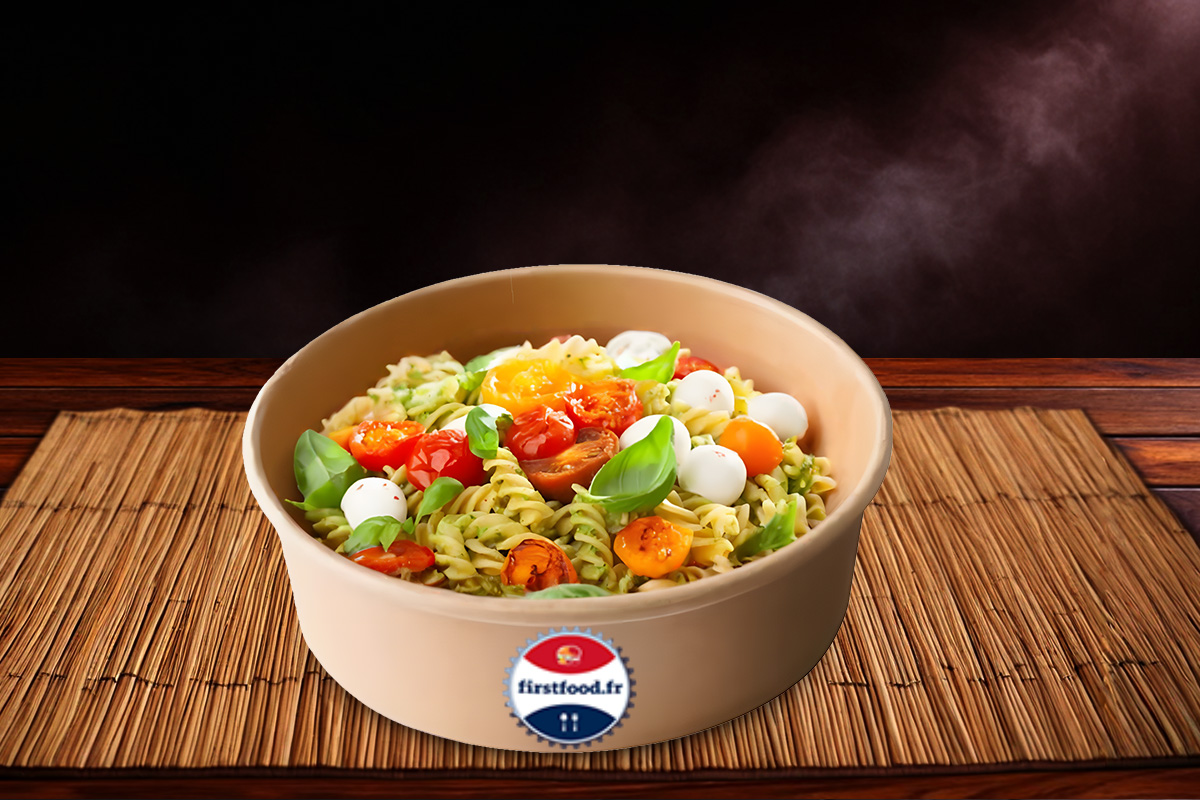 Pâtes au pesto et tomates